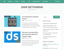 Tablet Screenshot of danisetiyawan.com